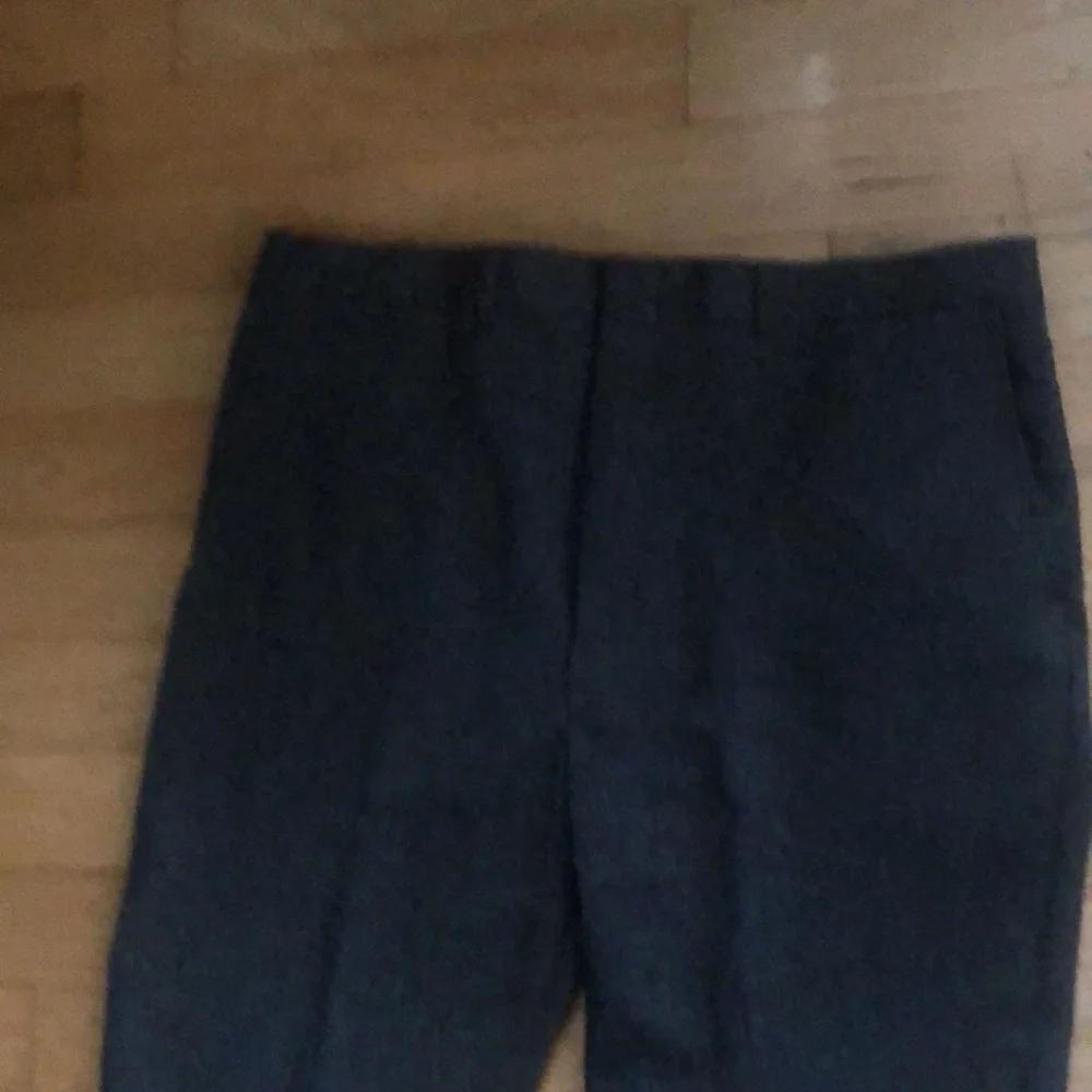Vintage Gray Dress Pants Classic Straight-Leg Design
